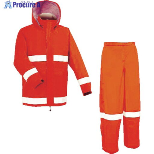 前垣 AP700レインスーツ(反射付) レスキューオレンジ 6Lサイズ AP700 R.OR 6L 1着 ▼114-7612 前垣 AP700レインスーツ(反射付) レスキューオレンジ 6Lサイズ AP700 R.OR 6L 1着 ▼114-7612