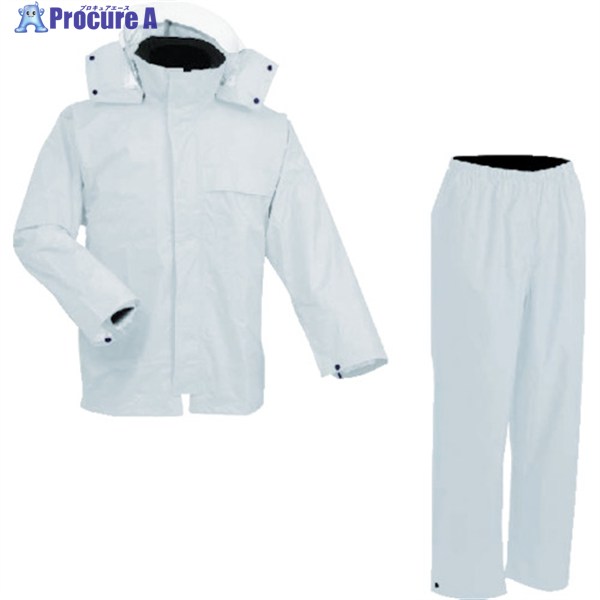 前垣 AP300PVCレインスーツ シルバー 4Lサイズ AP300 SLV 4L 1着 ▼114-7698