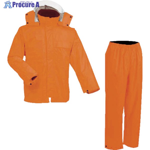 前垣 AP300PVCレインスーツ オレンジ Sサイズ AP300 OR S 1着 ▼114-7700