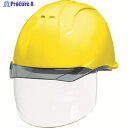 DIC 透明バイザーヘルメット(シールド面付) AP11EVO-CSW KP 黄色/スモーク AP11EVO-CSW-HA6-KP-Y/S 1個 ▼120-2000