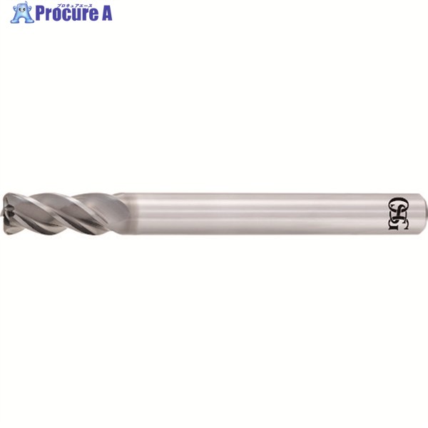OSG 超硬防振型エンドミル AE-VMS ショート型 ラジアス 8556270 AE-VMS 12XR0.5 (8556270) 1本 ▼195-0720 ●YA513