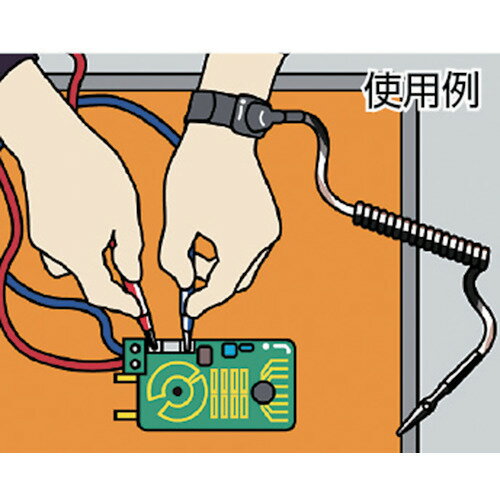 CUSTOM 静電気除去リストバンド AS-101-10 1個 ▼295-4541