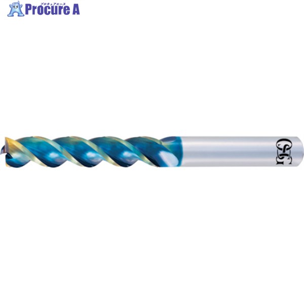 OSG 非鉄用DLC超硬エンドミル スタンダード 3刃 ロング形 3D ピンカド AE-TL-N 8557441 AE-TL-N 4X12-S..