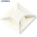 PANDUIT マウントベース アクリル系粘着テープ付き 白 (100個入) ABM1M-AT-C 1袋 ▼403-6603