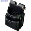 フジ矢 腰袋薄型2段(黒金)LIGHT PU LEATHER SERIES AB-32BG 1個 ▼551-9660