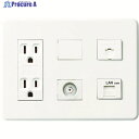 Abaniact 情報コンセント TEL/LAN/TV(4K8K対応) カテ5e AC-212VTL-01 1個 ▼859-9593