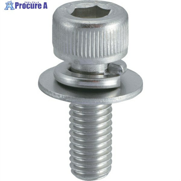 TRUSCO 座金組込六角穴付ボルト P＝3 ステンレス M6×12 11本入 (座金組込みキャップ
