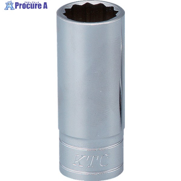 KTC 9.5sq.セミディープソケット(十二角) 対辺寸法10mm 差込角9.5mm 全長40mm B3M-10W 1個 ▼373-2002