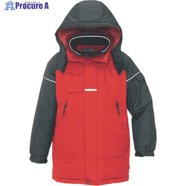 アイトス 防寒コート レッドL AZ-6060-009-L 1着 ▼395-1260