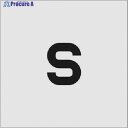 IM ステンシル S 文字サイズ50×40mm AST-S5040 1枚 ▼818-6071