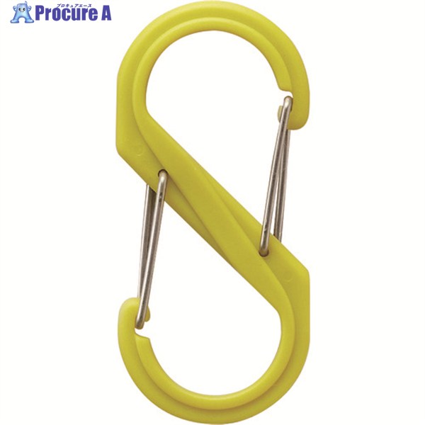 光 S型カラビナ 大 ライム B-KRSA88-6 1個 ▼112-9565