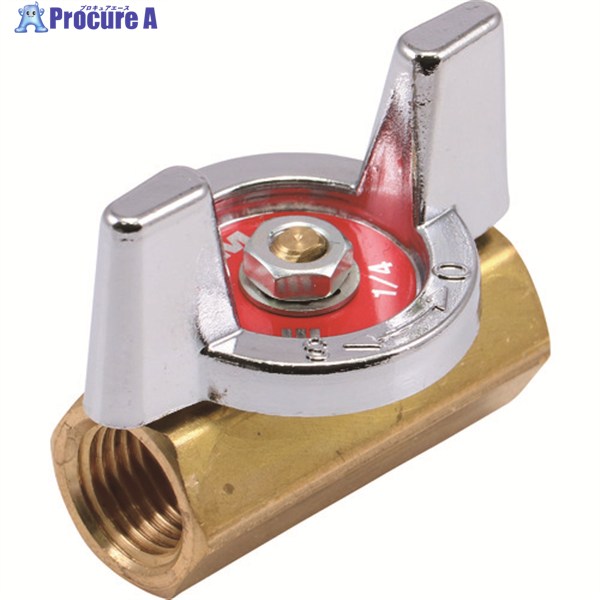 HAMAI 黄銅製ボールバルブ(蝶ハンドル) BBS-77-10RC 1個 ▼216-2691