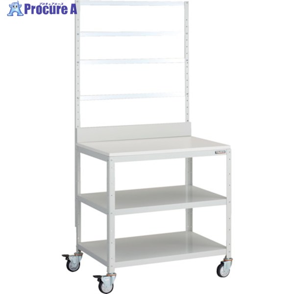 TRUSCO スーパーラックデスク型フリーバー式 ウレタン車輪付 BDD-993B4TNUW 1台 ◇▼269-7218