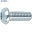 TRUSCO 六角穴付ボタンボルト 三価白 全ネジ M5×15 23本入 B774-0515 1パック ▼300-3205
