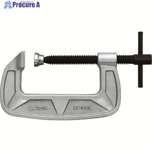 スーパー シャコ万力(バーコ型)38mm メタリックグレー焼付塗装 BC38E 1丁 ▼344-4295 ●YA513