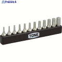 TONE オフセット式ラチェットドライバー用ビット トルクスプラスビットセット 12点セット BTIP12S 1S ▼405-7546 ●YA513
