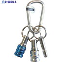 ベストツール BEST 2pcs.ビットホルダー キーアダプター・カラビナ付 青 BTH-22BW 1個 ▼407-3914