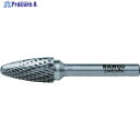 BAHCO 超硬バー 先丸トンガリ ダブルカット 刃径10mm BAHF1020M06X 1本 ▼413-5148