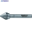 BAHCO 超硬バー 円錐60° シングルカット 刃径10×刃長10mm BAHJ1010M06 1本 ▼413-5512