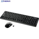 BUFFALO 無線2.4GHz フルキーボード 静音マウスセット ブラック BSKBW120SBK 1個 ▼417-0712