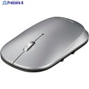 BUFFALO 薄型 5ボタン Bluetooth BlueLEDマウス ノーマル シルバー BSMBB530NSV 1個 ▼417-2257