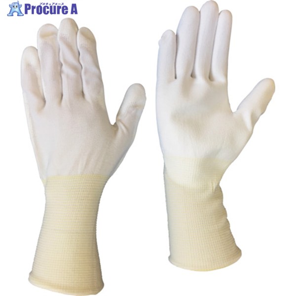 BLASTON クリーンルーム用手袋 PU手の平コート手袋 ロングタイプ 10双入 LLサイズ BSC-17B-LL 1袋 ▼447-5674