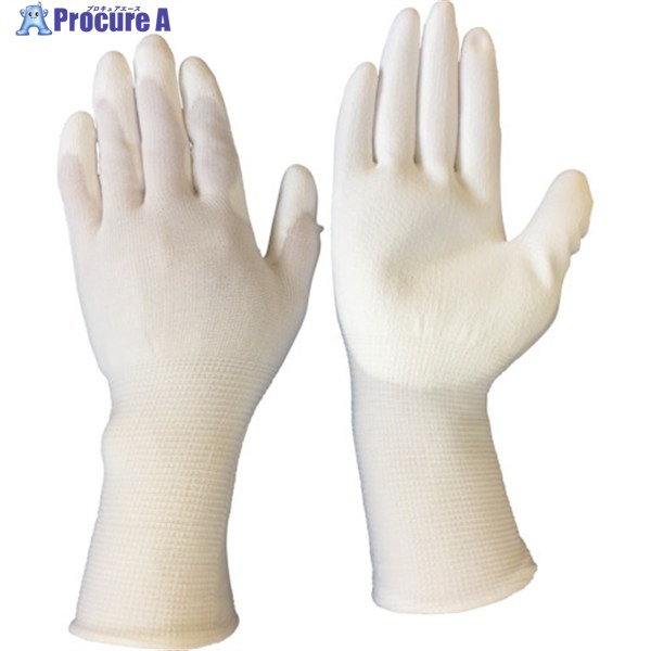 BLASTON クリーンルーム用手袋 PU手の平コート手袋 ロングタイプ 10双入 Sサイズ BSC-17B-S 1袋 ▼447-5691