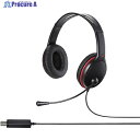 BUFFALO 両耳ヘッドバンド式ヘッドセット USB 大型ドライバー搭載 ブラック BSHSHUS300BKZ 1個 ▼452-0898