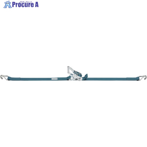 KITO ベルトラッシング ラチェットバックル式 25mm幅 破断荷重5kN 最大使用力1.25kN 両端フックAタイプ BLR005HA010HA030 1台 ▼485-3610