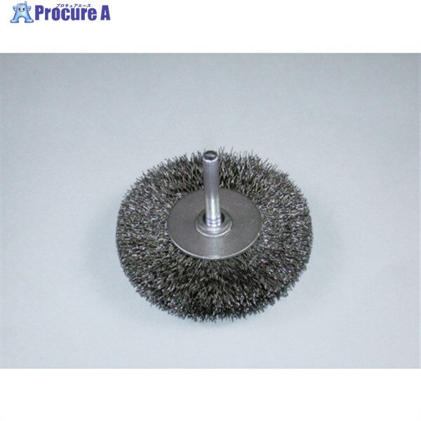 ヤナセ 軸付ホイールブラシ 鋼線 75x10x6x35 BKF-75 5個 ▼812-3876
