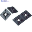 SapiSelco ケーブルタイ固定具 粘着ダブルタイプ 角型 4.5mm 黒 (100個入) BAS.3MT.510 1袋 ▼819-0257