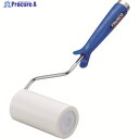 TRUSCO クリーンルーム用粘着ローラー4インチ用ハンドル 粘着ローラー白1巻付 2重袋入 CNR4H-W 1本 ▼137-2454