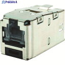 PANDUIT カテゴリ6A RJ45モジュラージャック シールド TGタイプ CJSH6X88TGY CJSH6X88TGY 1個 ▼148-7195
