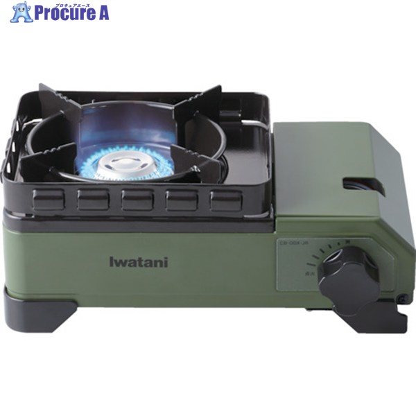 Iwatani カセットフー タフまるJr.オリーブ CB-ODX-JR 1台 ▼217-9146