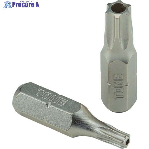 TONE T型トルクスビット(いじり防止タイプ) 先端規格T15 BTT15HS 1S ▼405-7643 ●YA513