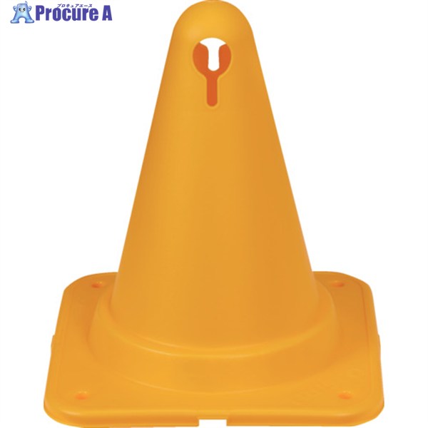 TRUSCO アンカー付きちびっコーン 270×300mm イエロー CBCN270-Y-ANC-SET 1S ▼701-2541