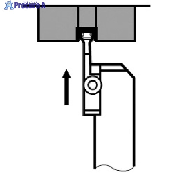 タンガロイ マイティー・シリーズ 外径用バイト CGWSR/L-CGD CGWSR2525-CGDR2 1個 ▼711-4761【代引決済..