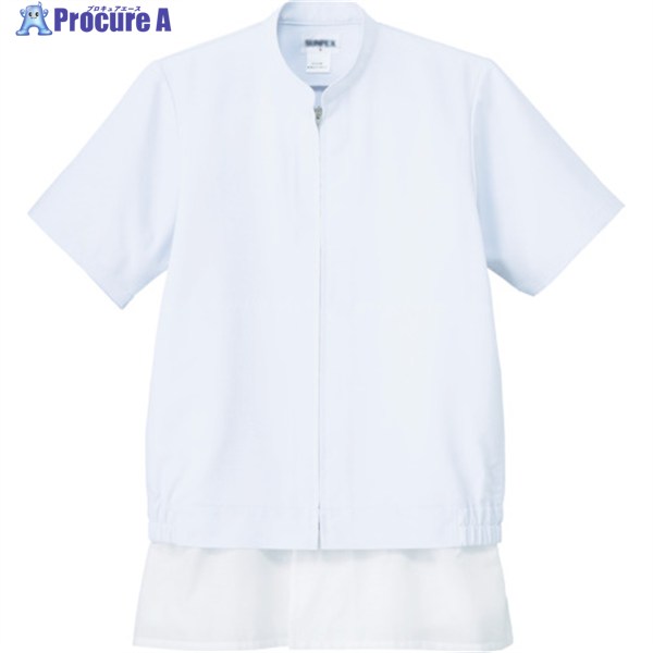 サンペックス クールフリーデ男女兼用半袖ジャンパー ホワイト LL CD-637-LL 1着 ▼761-7275