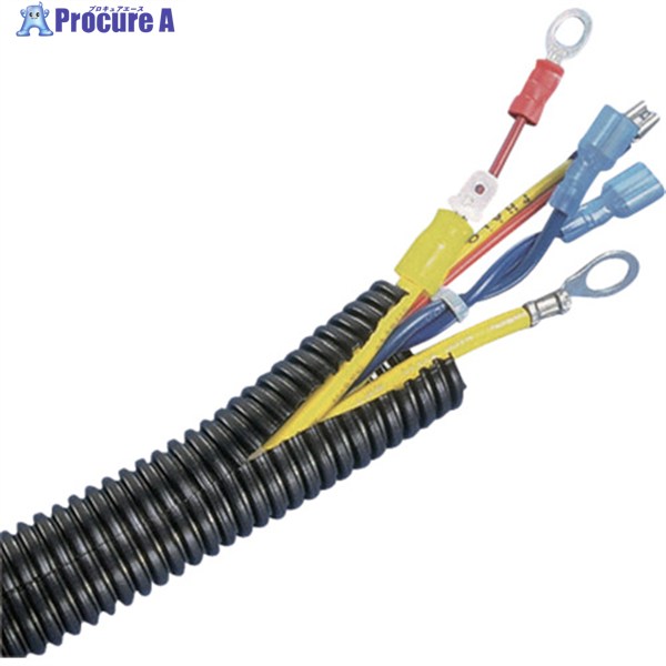 PANDUIT コルゲートチューブ ポリエチレン スリット付き 黒 内径40mm 3.04m CLT150F-X20 1巻 ▼814-6533