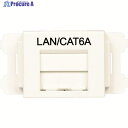 PANDUIT JISプレート用シャッター付きアダプタ 白 LAN・CAT6A (10個入) CMAOSSP6AMW-X 1袋 ▼825-7250