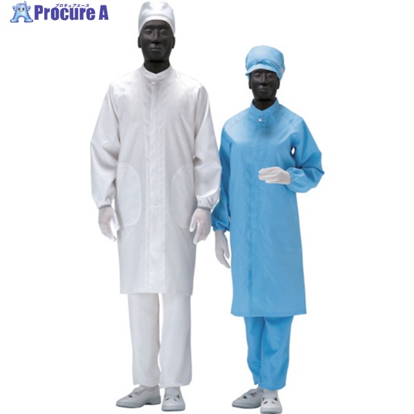 ミドリ安全 男女共用コート クリーンウェア ホワイト LL C3560W-LL 1着 ▼825-9019