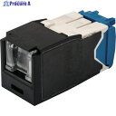 PANDUIT カテゴリ6A シャッター付モジュラージャック 黒 CJH6X88TGBL 1個 ▼828-5896