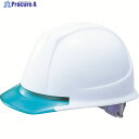 TRUSCO ヘルメット バイザー透明グリーン ホワイト DPM-141JW/GN 1個 ▼125-6538