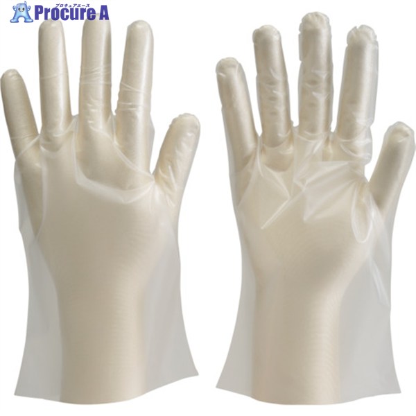 TRUSCO ポリエチレン製使い捨て手袋 Mサイズ (100枚入) DPM-1833-M 1袋 ▼172-8067