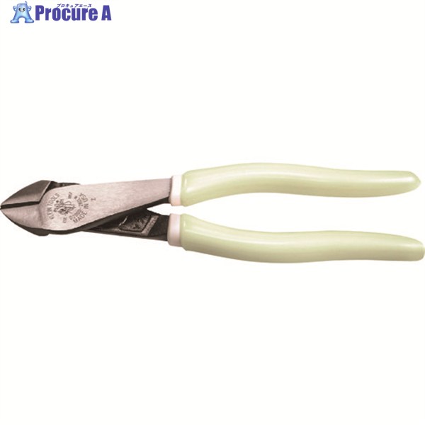KLEIN ニッパ 偏芯タイプ 220mm 蓄光タイプ D200028GLW 1丁 ▼195-2003