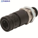PISCO チューブ継手 ライトカップリング 隔壁タイプソケット(15タイプ) φ8用 CPS15M-8B 1個 ▼310-0464