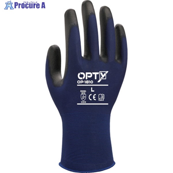 Weed ウレタン背抜き手袋 OPTY OP-1810 Mサイズ DEOP1810_M_1P 1双 ▼350-7195