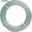 TRUSCO ステンレスワイヤロープ ナイロン被覆 Φ1.5(2.0)mmX50 CWC-15S50 1巻 ▼489-0841