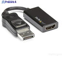 StarTech ディスプレイアダプター/DisplayPort 1.4 - HDMI 2.0/4K60Hz/アクティブ変換/ブラック DP2HD4K60S 1袋 ▼596-0652【代引決済不可】