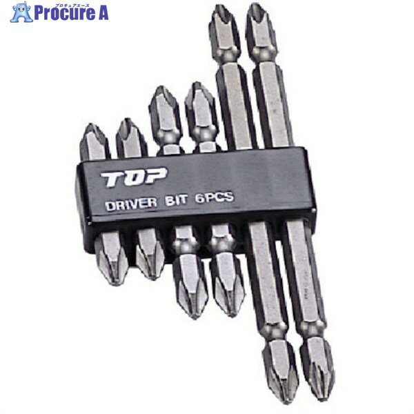 TOP ドライバビットセット6本 (＋2×45・65・110各2本) DB2-600S 1S ▼722-5695